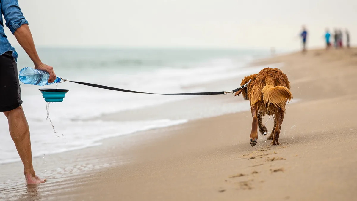 Comment bien préparer votre sortie au bord de l'eau avec un chien ? — Prévoyez de l'eau fraîche et un bol pliable, surtout en été. Gardez toujours des sacs et respectez les règles de propreté. Emportez une longe si vous souhaitez
