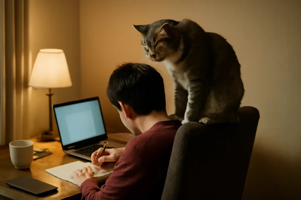 Mon chat me suit partout à la maison : causes et solutions pratiques