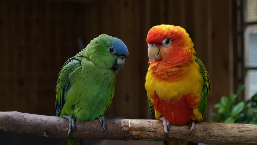 Perruche et conure : guide pour choisir selon taille, tempérament et soins