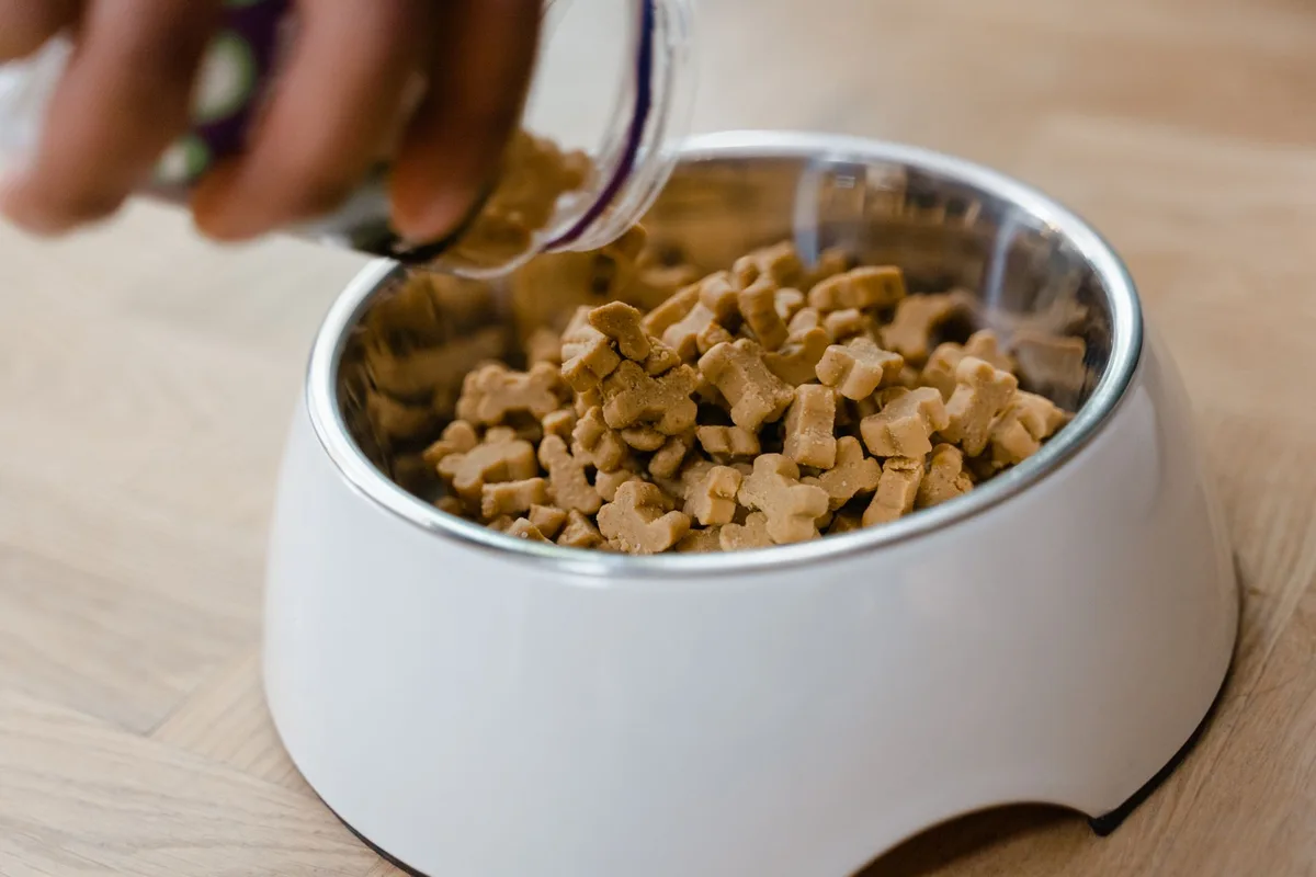 Portions d'aliments digestibles adaptées pour chat en contrôle de poids