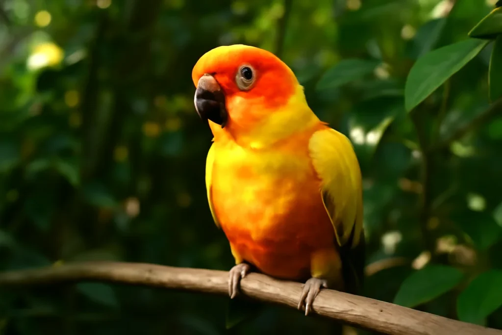 Tout savoir sur la conure soleil : soins, comportement et élevage