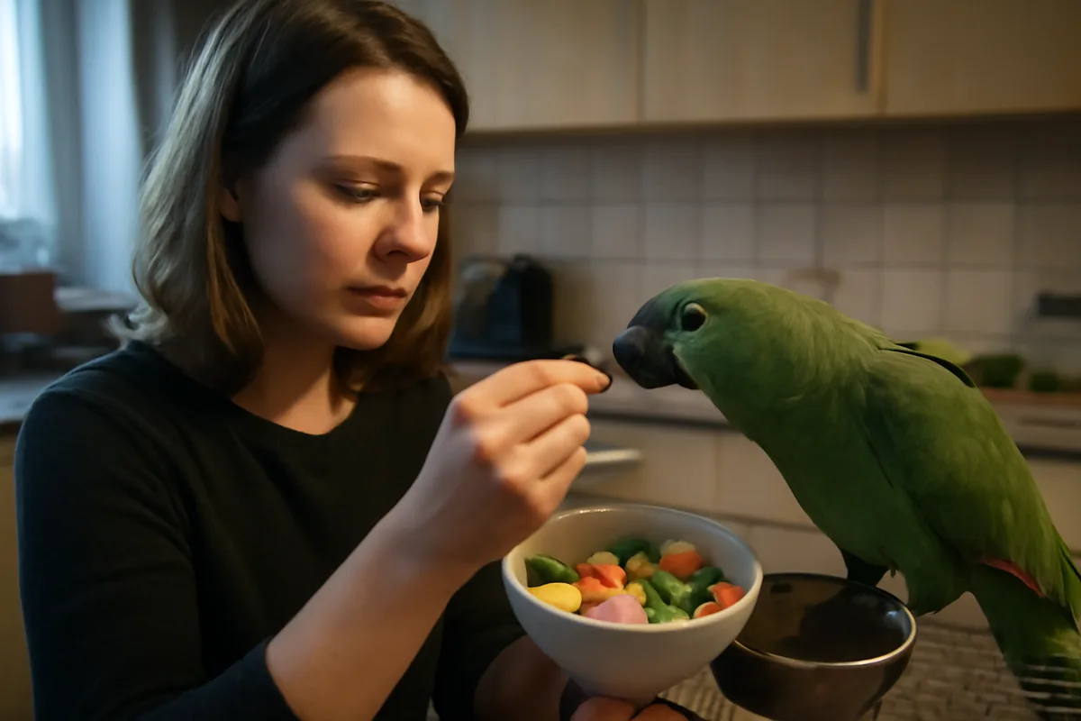 Alimentation du perroquet : que donner, quoi éviter et quel régime équilibré
