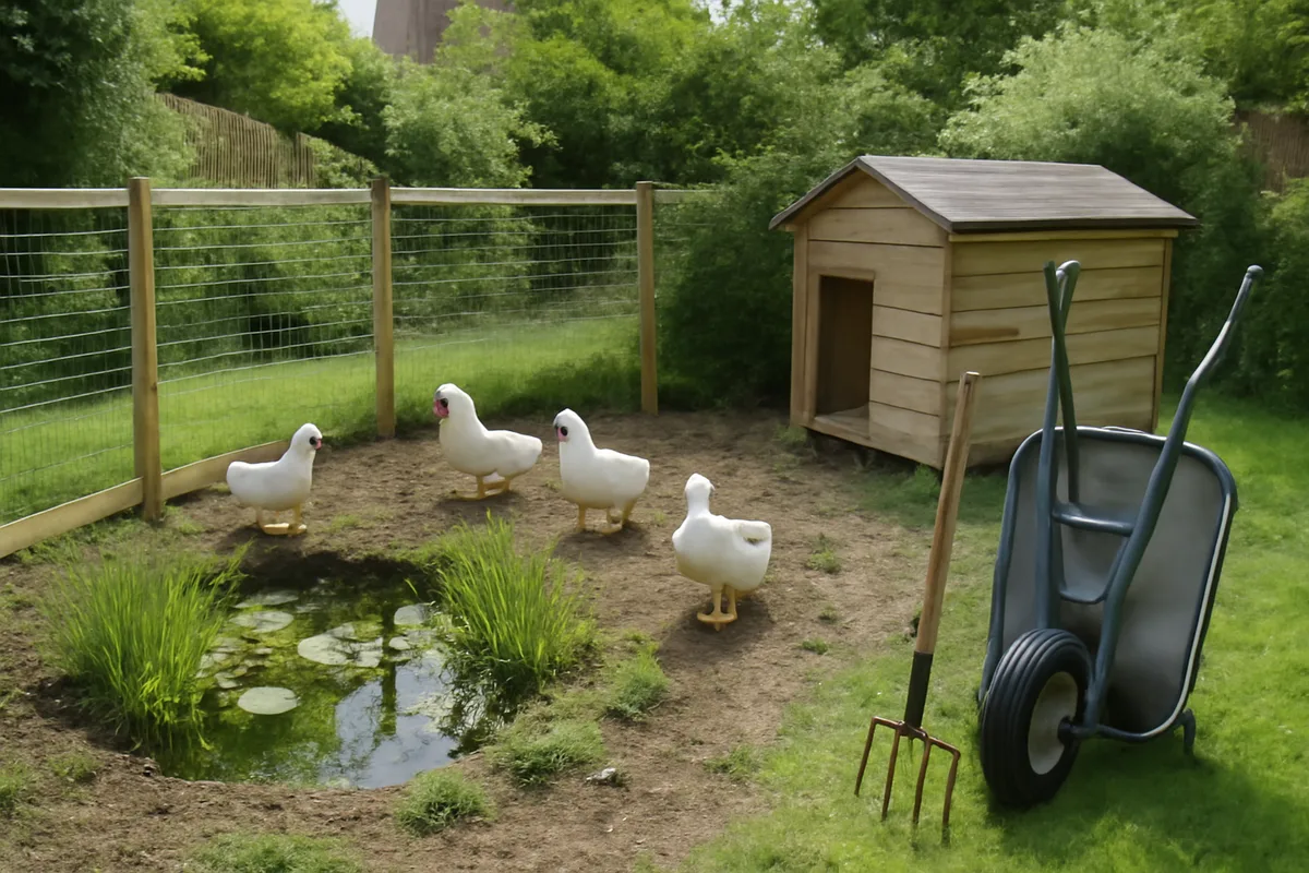 Guide pratique pour créer un enclos et un point d'eau pour canards au jardin