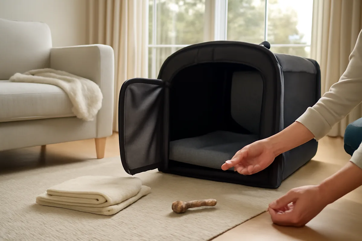 Étude de cas : comment utiliser la cage pour éduquer son chiot