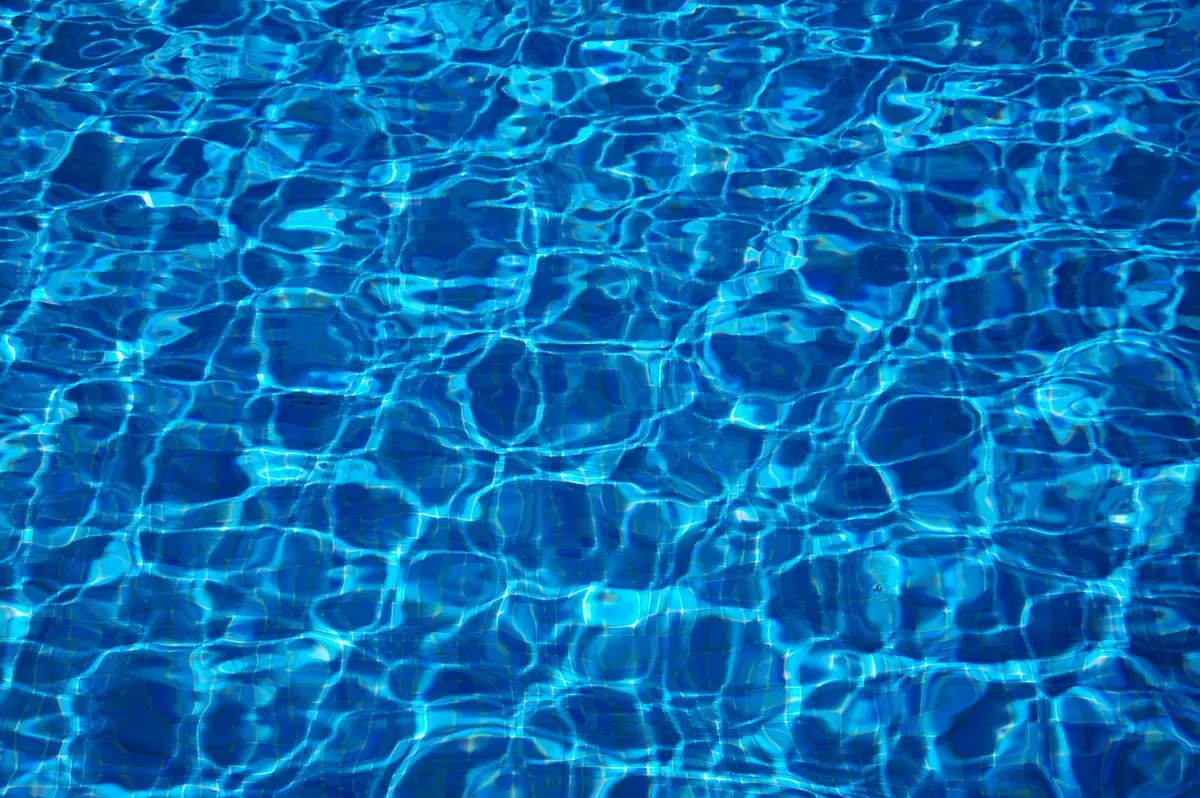 Rampe antidérapante menant hors d'une piscine pour faciliter la sortie des animaux